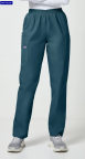 Caribbean Blue Female Elastic Waist Scrub Pant Longwood HS - CMA
